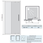 sliding glass shower enclosure - Tapron