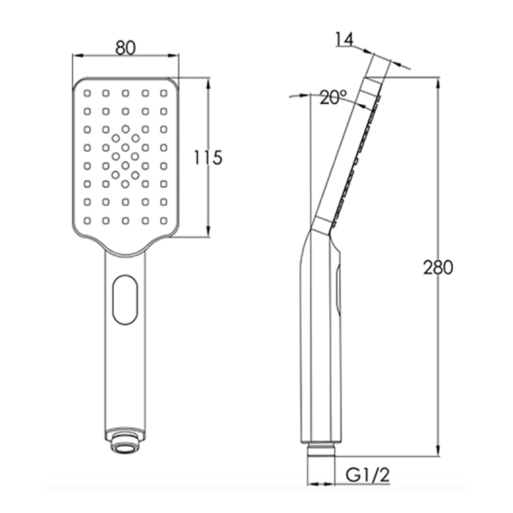 shower head tapron