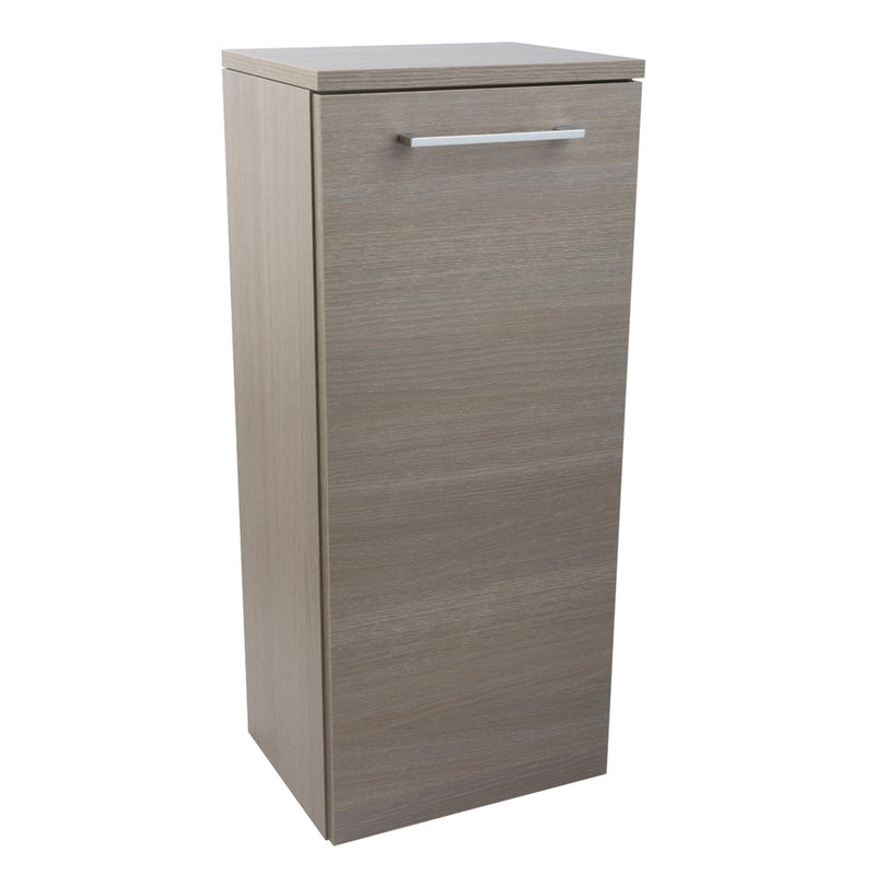 Grey single door bathroom side cabinet from Tapron
