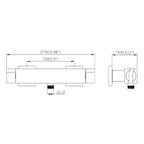 modern thermostatic bar mixer shower valve tapron