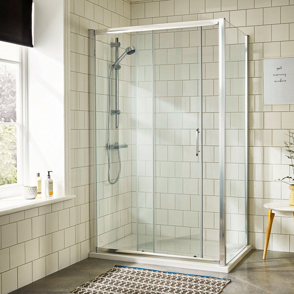 Sliding Shower Door Enclosure - 1100mm x 1850mm Secondary image