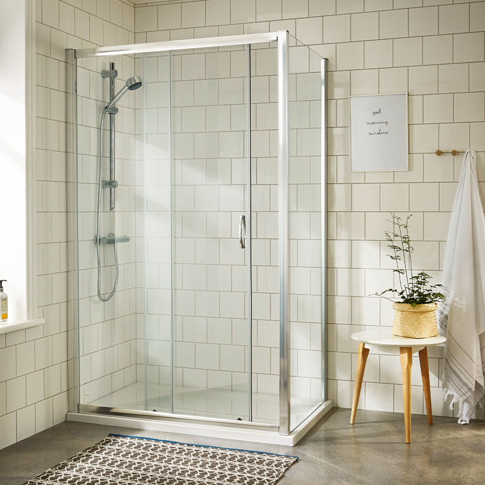 single sliding door shower enclosure - tapron Main image