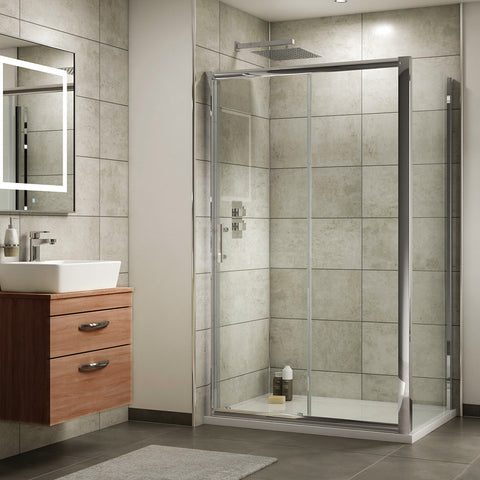 sliding door shower enclosure   - tapron