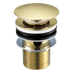 VOS Brushed Brass Basin Waste - Slotted-Tapron