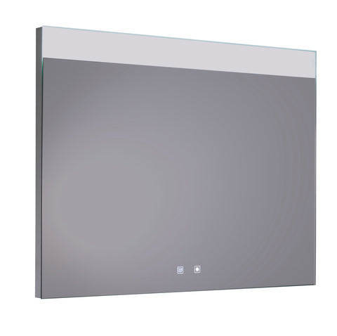 Illuminated Bathroom Mirror with Demister Pads and Touch Switch-Tapron