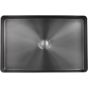 Rectangular Countertop Bathroom Basin - Brushed Black Secondary image