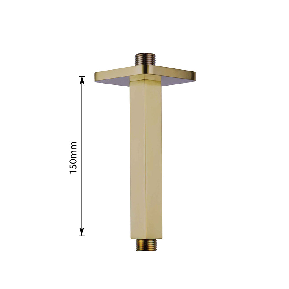 square ceiling shower arm