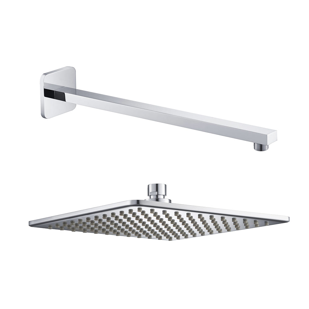 chrome shower head arm - Tapron Main image