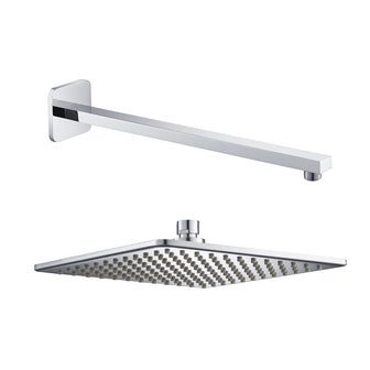 chrome shower head arm - Tapron Main image