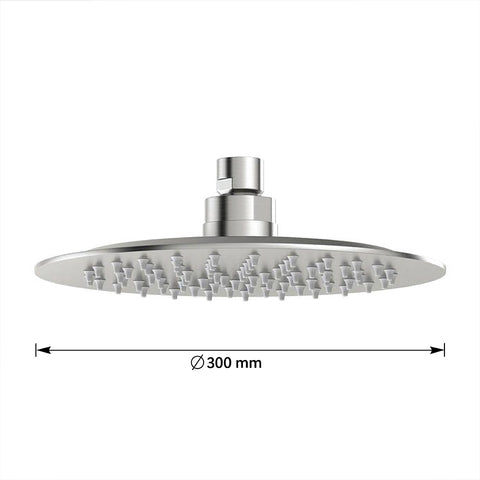 brushed stainless shower head - Tapron