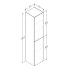 tall wall hung bathroom cabinet