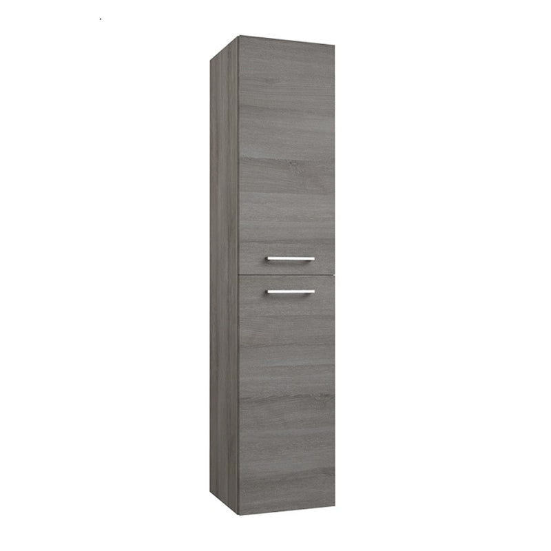 tall grey bathroom cabinet