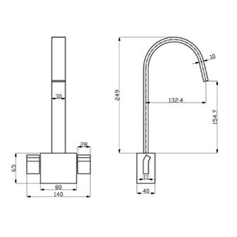 Deck Mounted Mono Basin Mixer Tap with Click Clack Waste Secondary image