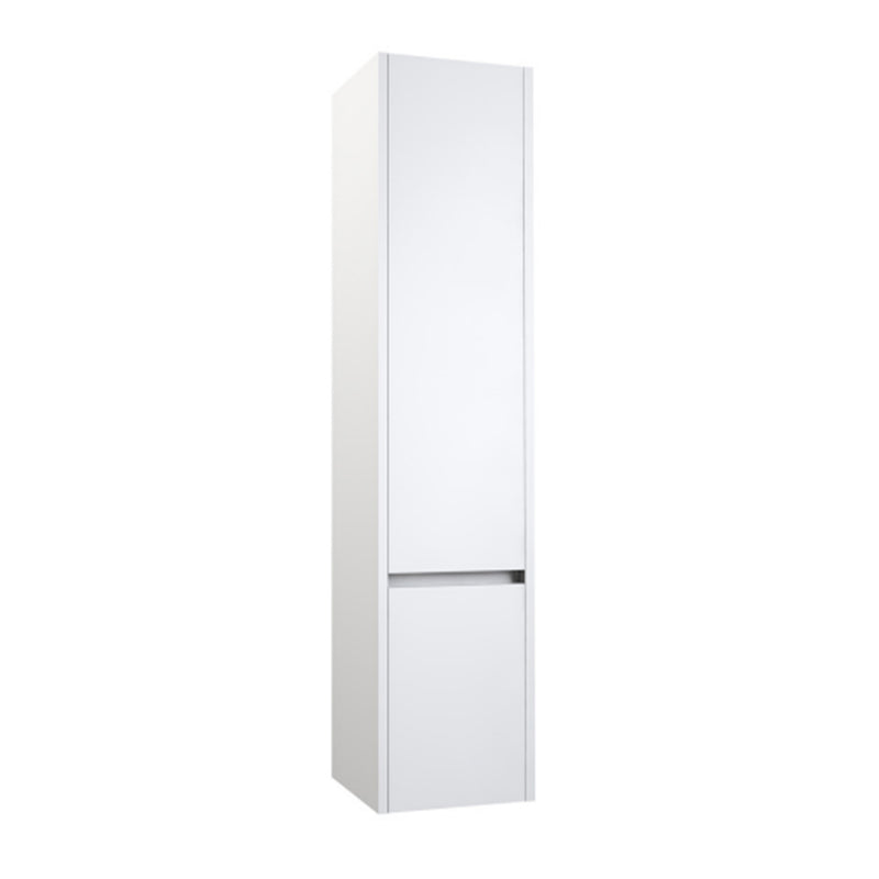 tall white gloss bathroom cabinet