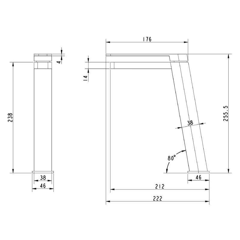 basin taps-Drawing technical