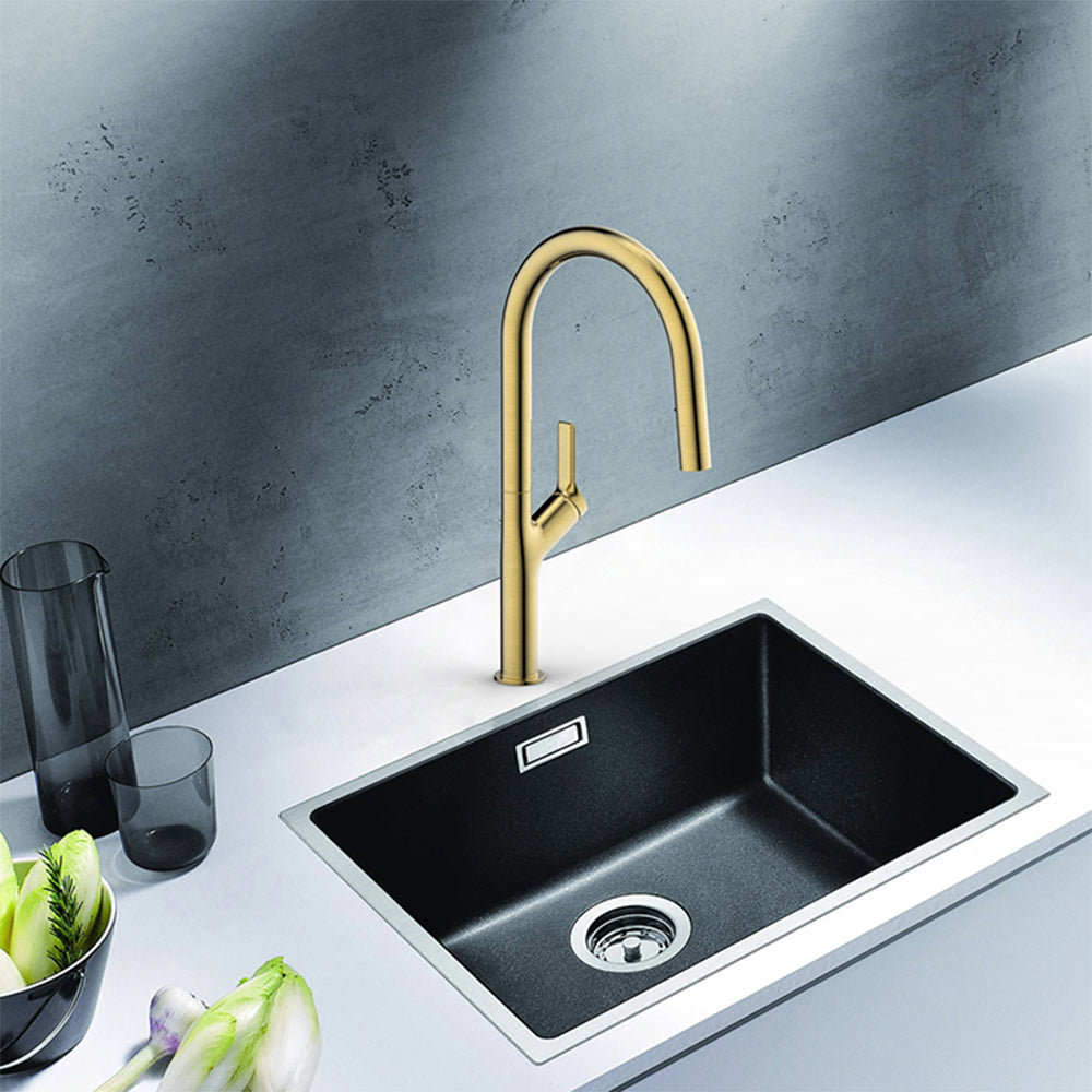 gold kitchen taps