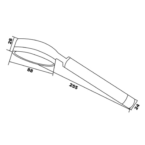 hand held shower head technical drawing-tapron