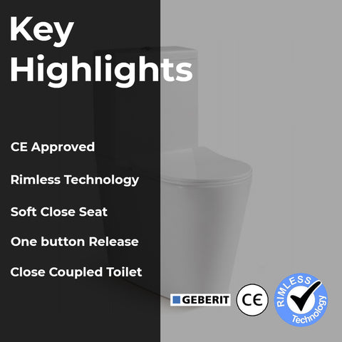 modern close coupled toilet