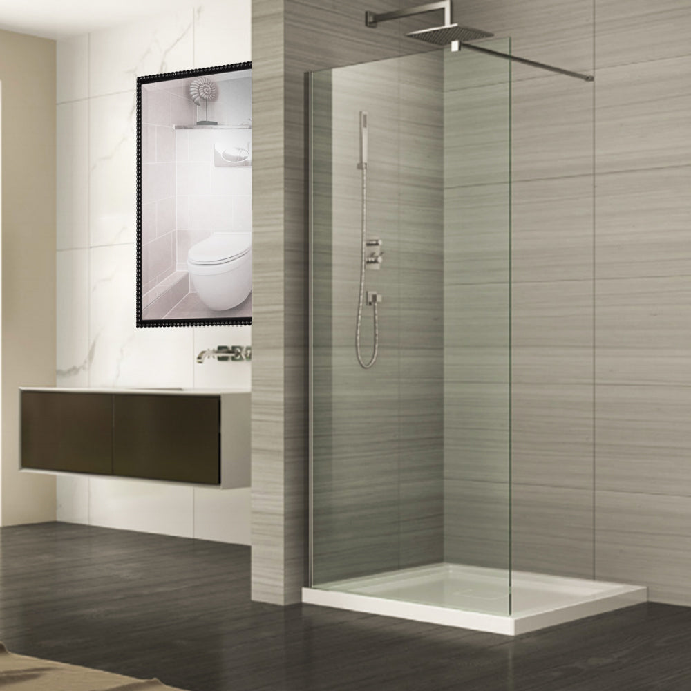 wet room glass screen  - Tapron Main image