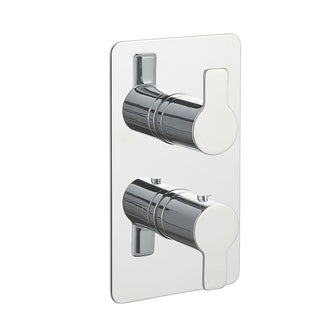 chrome single outlet thermostatic shower valve Main image