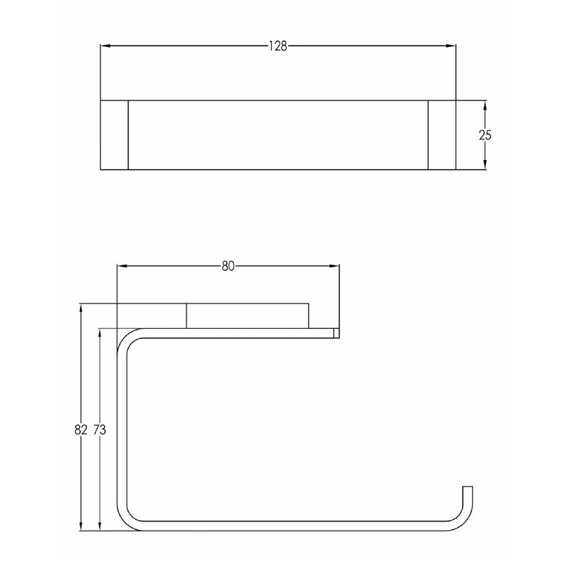 unique toilet paper holder technical drawing-tapron