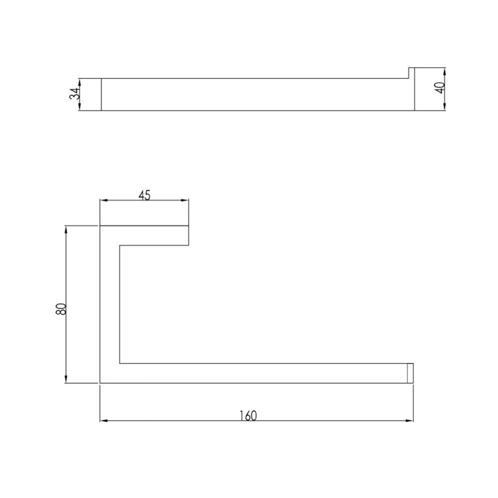 toilet paper holder stand technical drawing