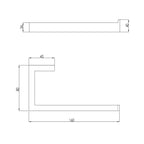 toilet paper holder stand technical drawing