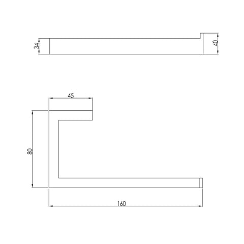 toilet paper holder stand technical drawing