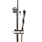 Thermostatic shower mixer bar valve with two outlets