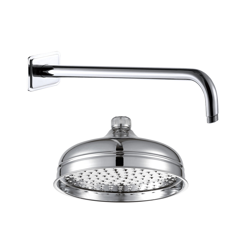 victorian style shower head and arm - tapron Main image