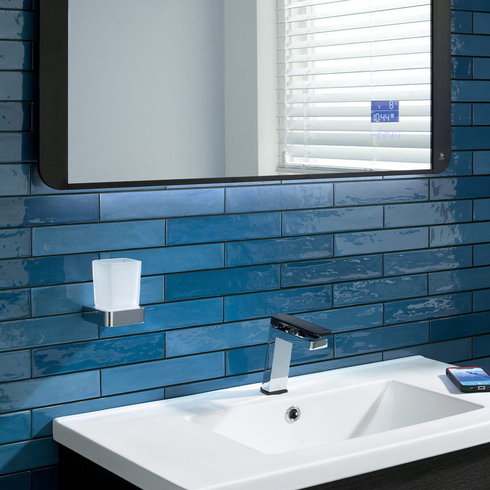 Tumbler Holder with Glass - Chrome Secondary image