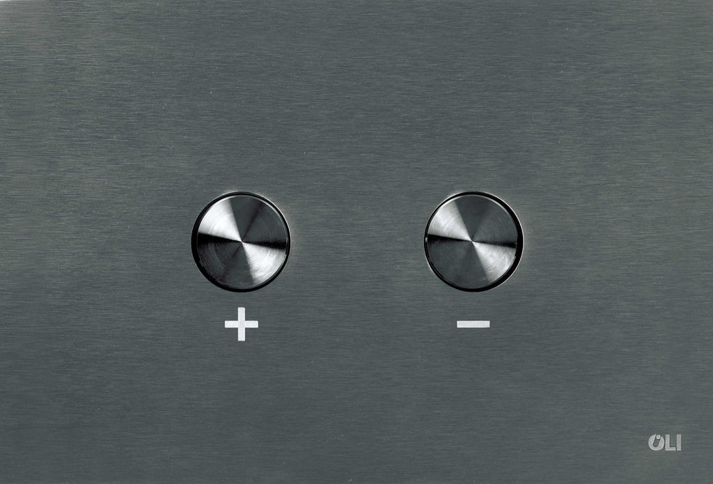 matt black button flush