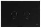 matt black dual toilet flush button