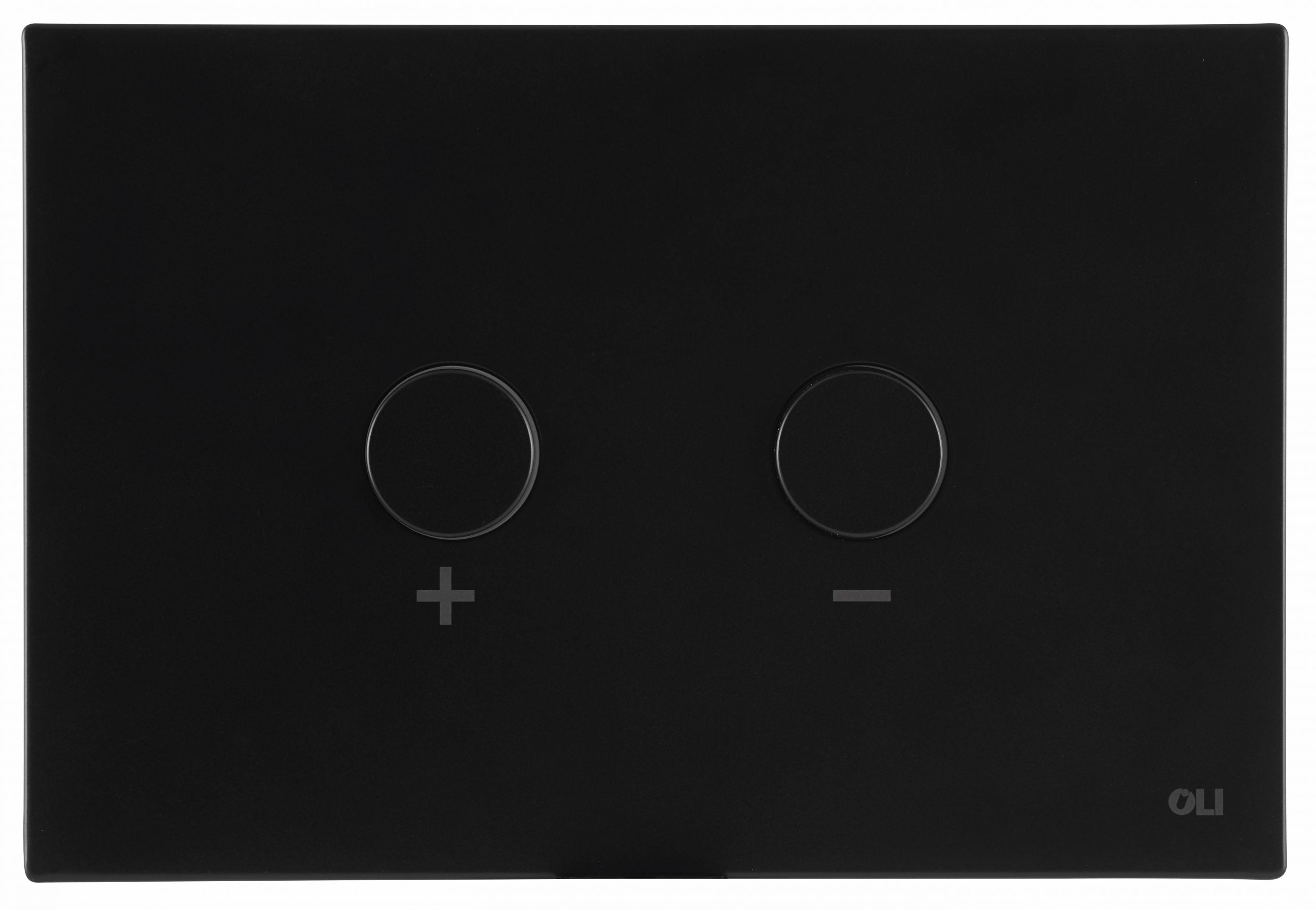 matt black dual toilet flush button