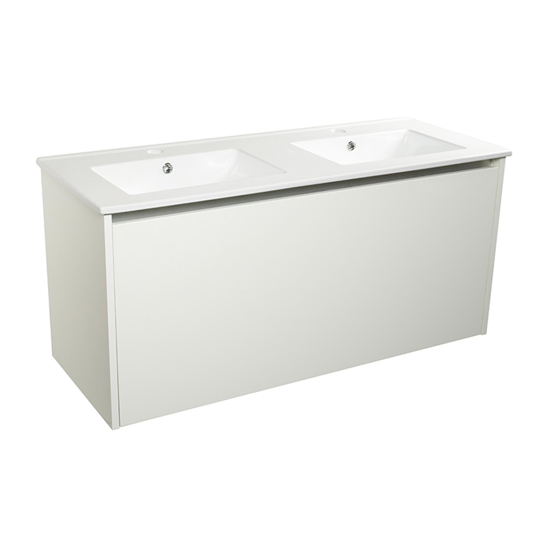wall hung double vanity unit
