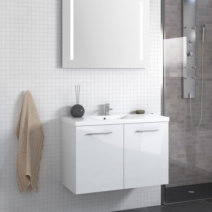 White Wall Mounted Bathroom Cabinet