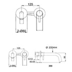 bronze wall mounted tap