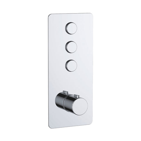 wall mounted thermostatic shower valve with 3 outlet