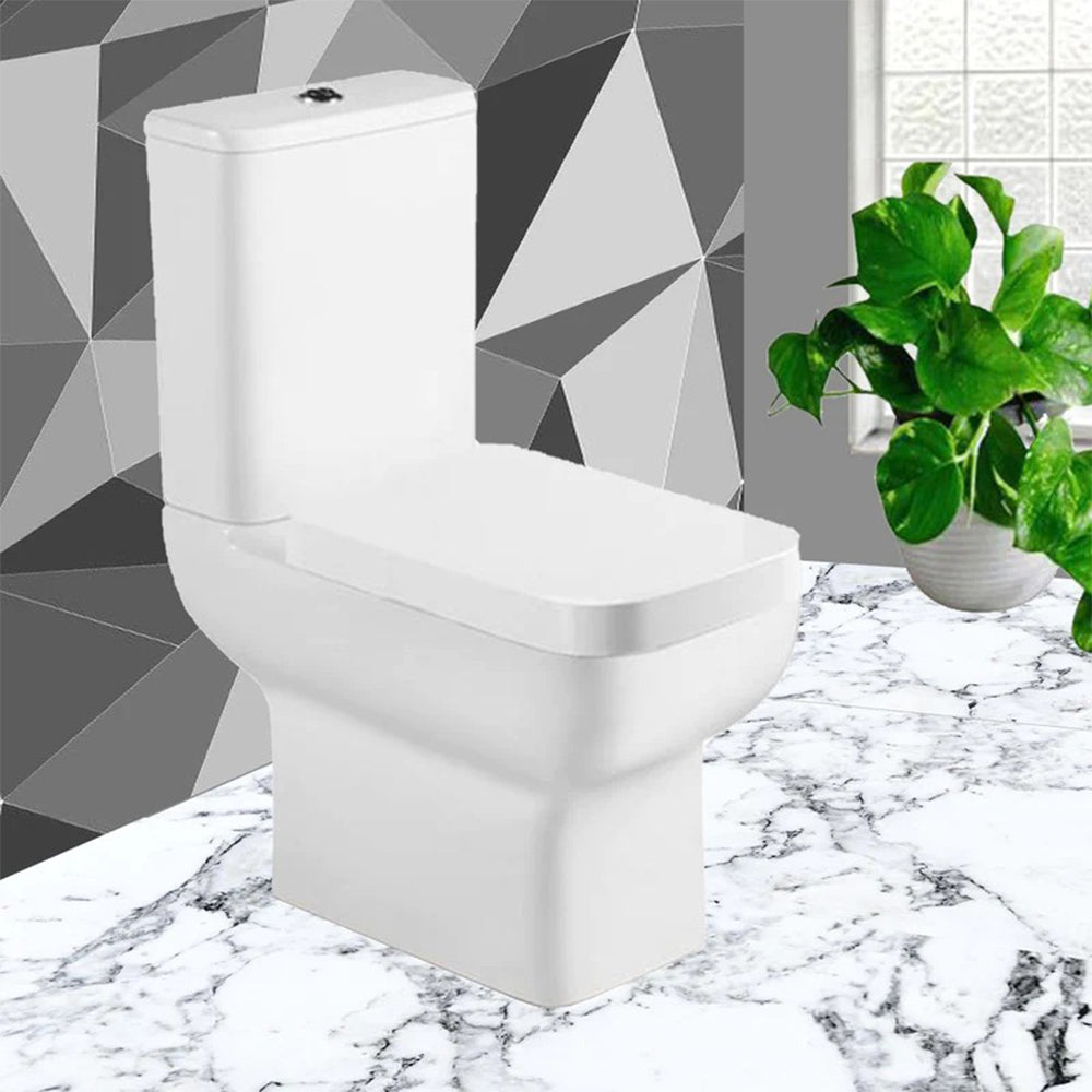 Rimless Close Coupled Toilet with Soft Close UF Seat Cover Secondary image