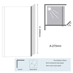 shower enclosure with flipper panel - Tapron