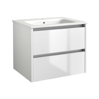 white wall hung vanity unit Main image