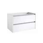 white wall hung vanity unit